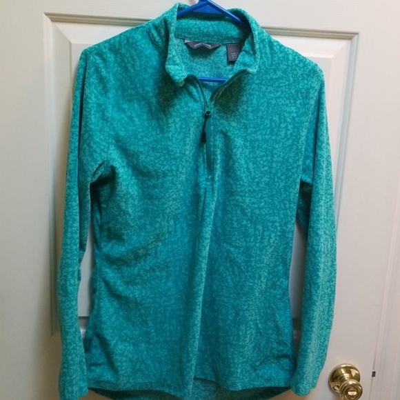 Eddie Bauer Tops - Eddie Bauer light weight fleece pullover turquoise